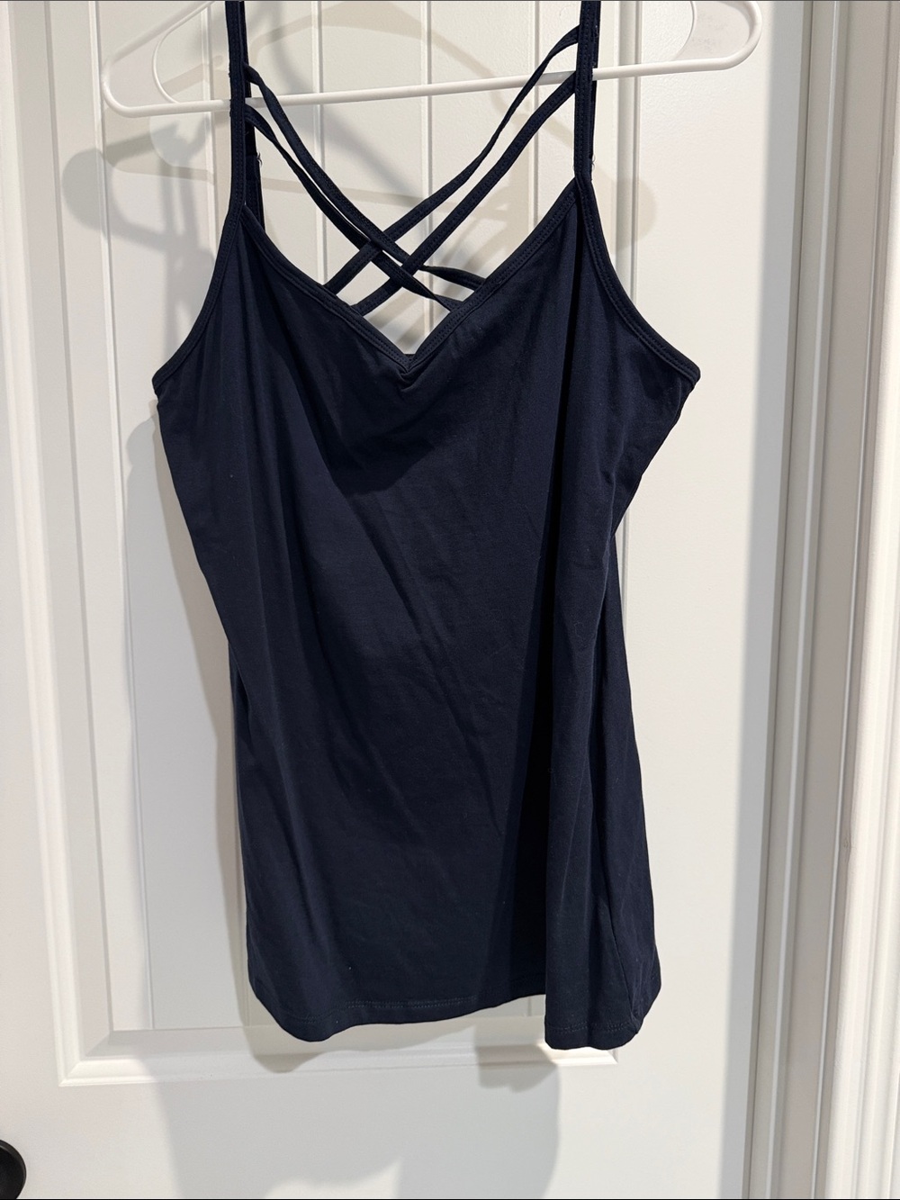 Maurices Navy Crisscross Strappy Camisole